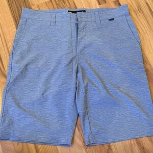 Travis Mathew Light Blue Flat Front Shorts